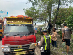 Operasi Zebra Semeru 2024, Satlantas Polres Gresik Tindak Puluhan Truck di Jalur Utara