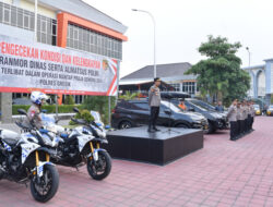 Pengecekan Kendaraan Dinas dan Almatsus di Polres Gresik: Menjamin Kesiapan Operasi Mantap Praja 2024