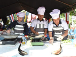 Jalin Kekompakan, Kodiklatal Gelar Lomba Masak dan Lempar Tali Buangan Antar Satker