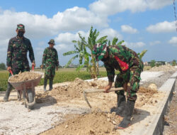 Jelang Penutupan, Satgas TMMD Sengkuyung Tahap IV Laksanakan Finishing