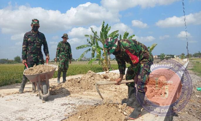 Jelang Penutupan, Satgas TMMD Sengkuyung Tahap IV Laksanakan Finishing