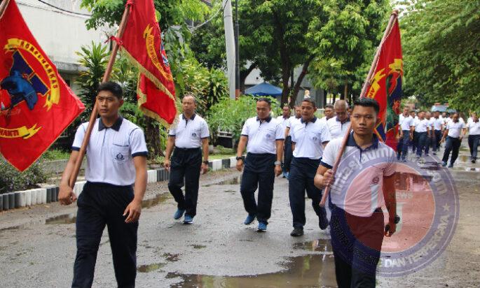 Wadan Lantamal V Ikuti Olahraga Prajurit Petarung Samudera