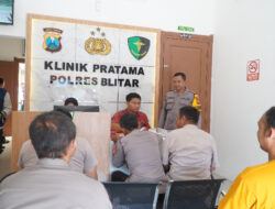 Polres Blitar Gelar Rikkes untuk Kesiapan Pengamanan TPS Pilkada 2024