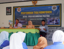 Ketua Persit KCK Cabang XV Dim 0801/Pacitan Gelar Pertemuan Tiga Komponen IGTKI-PGRI Sekecamatan Pacitan