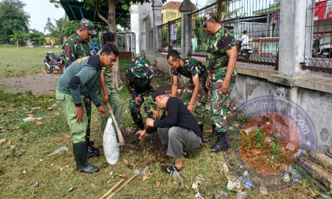 Tanam Bibit Pohon Sukun, Tindakan Nyata Koramil 04/Jebres Tingkatkan Ketahanan Pangan di Wilayah