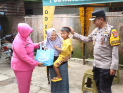 Polisi Peduli, Polres Malang Distribusikan Ratusan Paket Sembako untuk Warga Kurang Mampu