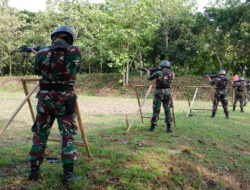 Asah Kemampuan Menembak, Kodim 0801/Pacitan Laksanakan Latbakjatri