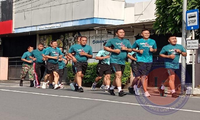 Tingkatkan Kebugaran Tubuh, Koramil 02/Banjarsari Laksanakan Pembinaan Fisik