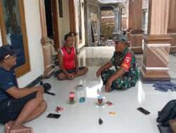 Dengan Komsos, Babinsa Posramil Gerih Himbau Warga Waspadai Cuaca Ekstrim