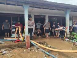 Polisi Peduli, Polres Blitar Salurkan Bantuan dan Siapkan Dapur Umum untuk Warga Terdampak Banjir