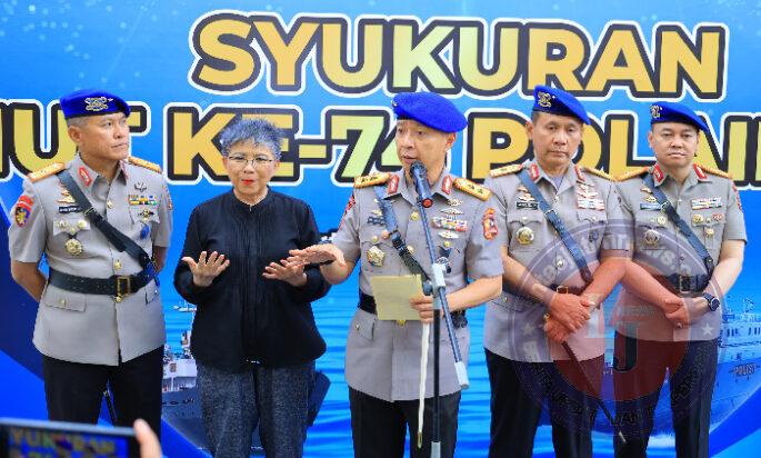 Polairud Baharkam Polri Rayakan HUT ke-74 dengan Semangat Mengamankan Sumber Daya Kelautan