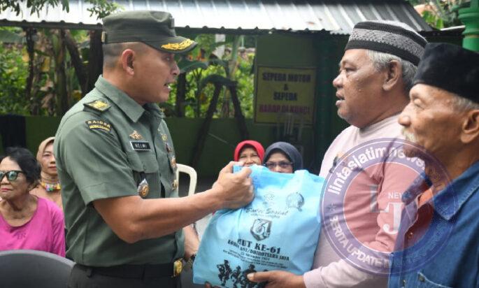 Bantu Warakawuri dan Purnawirawan, Kasrem 081/DSJ : Upaya Kami Jaga Silaturahmi dan Hubungan Emosional