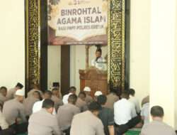 Polres Gresik Gelar Binrohtal Sambut Bulan Rajab
