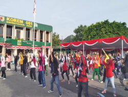 Fun Bike dan Senam Bersama HUT ke-61 Korem 081/DSJ Perkokoh Persatuan dan Kesatuan