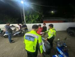 Patroli Kamtibmas Pasca Pilkada 2024, Polres Bangkalan Bubarkan Aksi Balap Liar