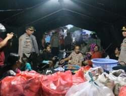 Polres Mojokerto Kota Dirikan Posko Tanggap Bencana dan Beri Bantuan Sembako untuk Warga Terdampak Banjir