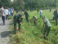 Hari Juang TNI AD, Karya Bakti Kodim Boyolali Sasar Pasar Dan Lapangan Guwo