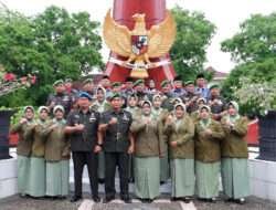 Jelang Hari Juang TNI-AD Ke 79 TA.2024, Kasdim 0801/Pacitan Pimpin Upacara Ziarah