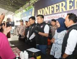 Polres Trenggalek Berhasil Amankan 9 Tersangka Kasus Narkoba, 3 Diantaranya Residivis