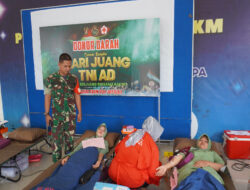 Hari Juang Kartika Kodim Boyolali Gelar Donor Darah di Desa Tawangsari