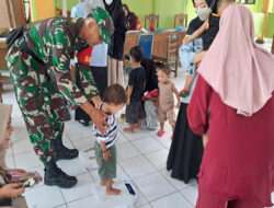 Peran Aktif Babinsa Andong Bersama Puskesmas Perangi Stunting Diwilayah