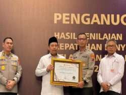 Polres Bojonegoro Meraih Predikat Kualitas Tinggi Pelayanan Publik Terbaik Nasional