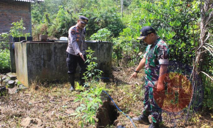 Gerak Cepat! Dandim 0806/Trenggalek dan Bupati Tinjau Lokasi Bencana Tanah Gerak di Desa Ngrandu