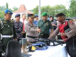 Hadiri Apel Gelar Pasukan PAM Nataru, Ini Pesan Dandim 0801/Pacitan