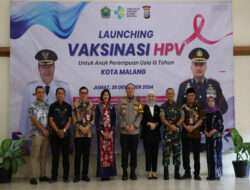 Pertama di Jatim, Gebyar Vaksin HPV, Polresta Malang Kota Bersama Dinkes Cegah Kanker Serviks