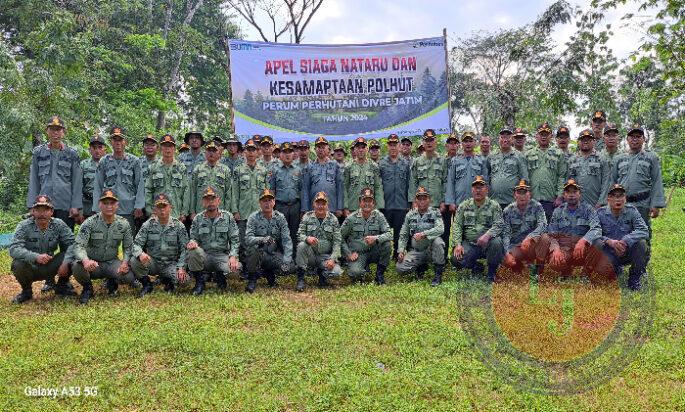 Perhutani Gandeng Kanit Binmas Polres Tuban Gelar Giat Apel Siaga Nataru