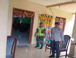 Jaga Rasa Aman dan Kenyamanan Beribadah, Babinsa Koramil Padas Monitoring Perayaaan Natal di Wilayah