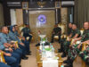 Jalin Soliditas Sesama Lemdik TNI AL, Dankodiklatal Sambut Courtesy Call Gubernur AAL