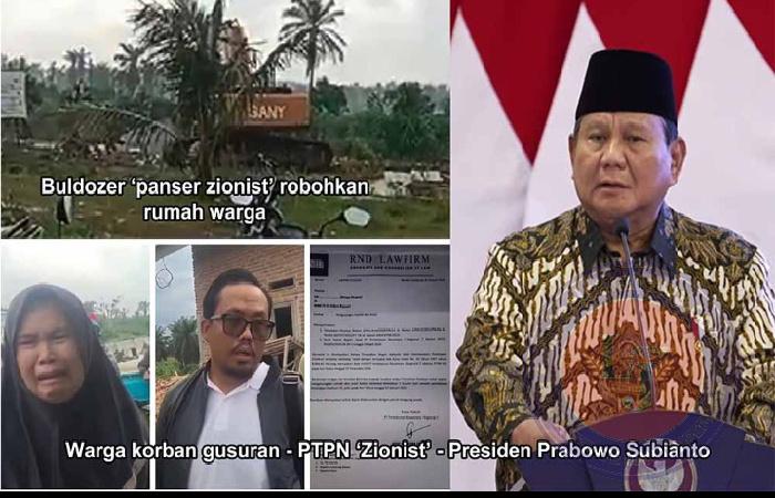 Presiden Prabowo Subianto Diminta Usut Tuntas Perobohan Rumah Warga oleh PTPN I Regional 7 di Desa Natar, Lampung Selatan