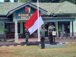 Pupuk Jiwa Patriotisme, Kodim 0801/Pacitan Gelar Upacara Mingguan