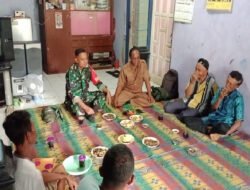 Wujudkan Ketahanan Pangan, Babinsa Laksanakan Komsos Dengan Kelompok Tani diwilayah