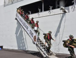 Kodiklatal Sambut Satgas Lattek Pelayaran Gabungan Wira Jala Yudha 2025