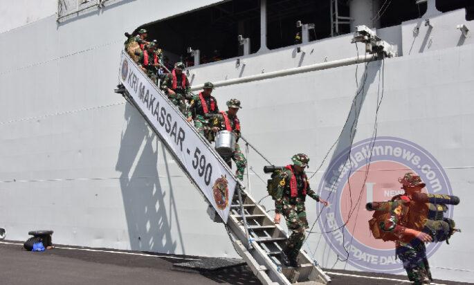 Kodiklatal Sambut Satgas Lattek Pelayaran Gabungan Wira Jala Yudha 2025