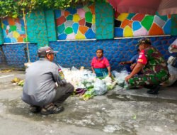Sambangi Pelaku UMKM, Babinsa Kelurahan Kampung Baru Berikan Motivasi dan Semangat Kerja