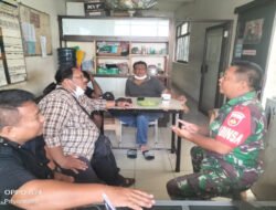 Tingkatkan Kondusifitas Wilayah, Babinsa Jayengan Selipkan Pesan Jaga Stabilitas Keamanan Kepada Security