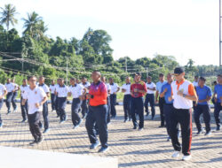 Satdik-4 Kodiklatal Manado Gelar Olahraga Bersama Peringati Hari Ulang Tahun Ke-1