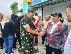 Dandim Boyolali Dampingi Kunjungan Kerja Menteri PPN/Bappenas RI di Dapur Sehat Ngemplak