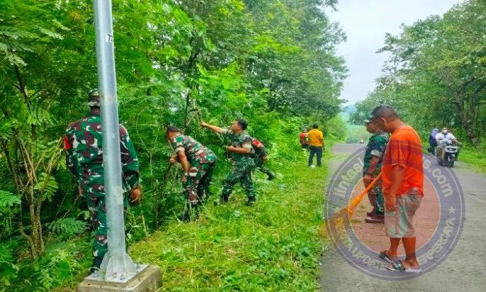 Koramil Juwangi Dan Warga Bahu Membahu Ciptakan Lingkungan yang Sehat