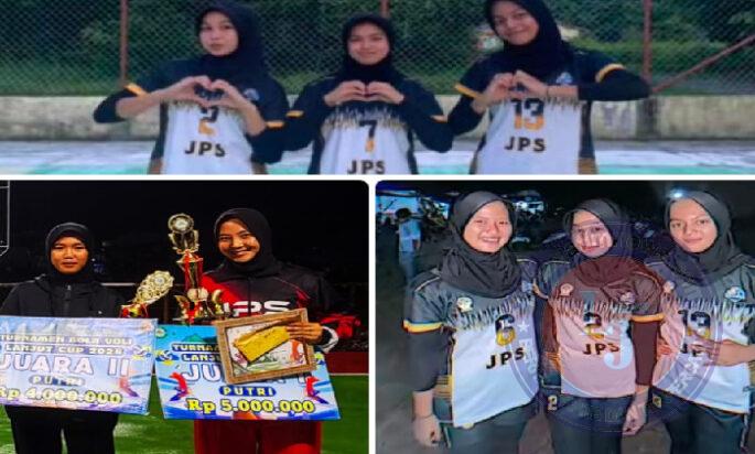 JPS Putri Raih Juara 1 dan 2 Turnamen Bola Voli Lanjut Cup 2024