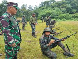 Ir Kodiklatal Meninjau Lattek Siswa Dikmata TNI AL di Purboyo Malang Selatan