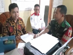 Perbarui Data, Babinsa Koramil Karanganyar Komsos dengan Perangkat Desa