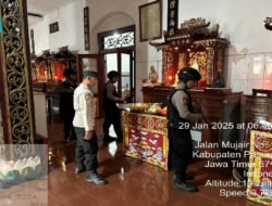 Pastikan Keamanan Imlek, Polres Pasuruan Sterilisasi Tempat Ibadah