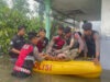 Polres Pasuruan Kota Evakuasi Warga Terdampak Banjir dan Beri Bantuan 1000 Nasi Kotak