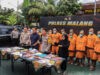 Polres Malang Berhasil Ungkap Peredaran Narkoba 18 Tersangka dan 586 Gram Sabu Diamankan