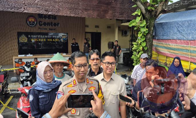 Polres Ngawi Amankan Tersangka Curanmor Modus Badut Keliling