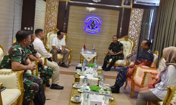 Jelang Pantukhir Diklapa TNI AL dan Diklapa Plus, Wadan Kodiklatal Sambut Courtesy Call Kadisdikal